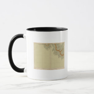 Geologische Karte des Südens Tasse
