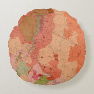 Geologische Karte des Washoe Bezirkes Rundes Kissen