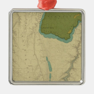 Geologische Karte, die das Kanab zeigt Ornament Aus Metall
