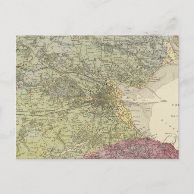 Geologische Karte Dublin (Vorderseite)