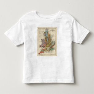 Geologische Karte England, Wales Kleinkind T-shirt
