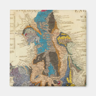 Geologische Karte, England, Wales Magnet