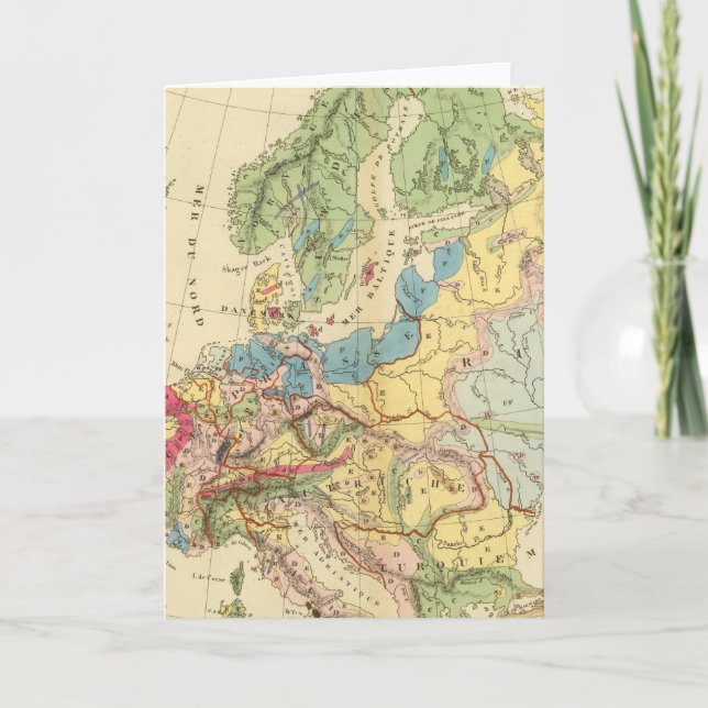 Geologische Karte Europas (Vorderseite)