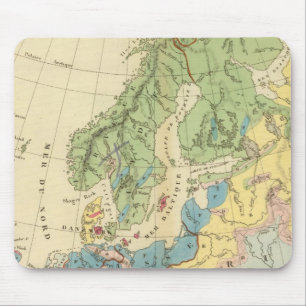 Geologische Karte Europas Mousepad