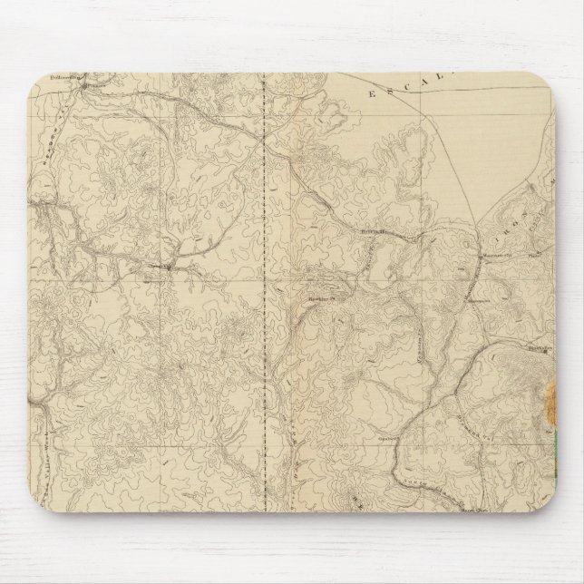 Geologische Karte mit dem südlichen Western Mousepad (Vorne)