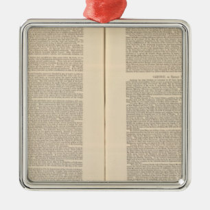 Geologische Karte Nordamerikas Silbernes Ornament