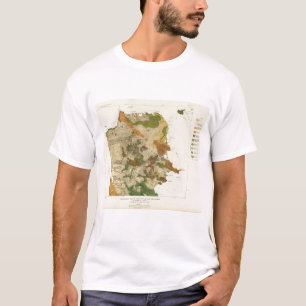 Geologische Karte San Francisco T-Shirt