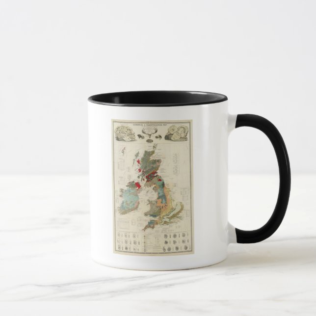 Geologische Karte Tasse (Rechts)