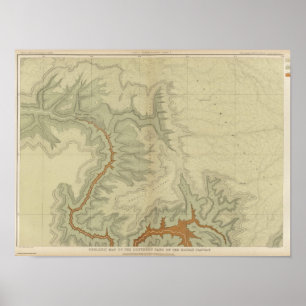 Geologische Karte vom südlichen Poster