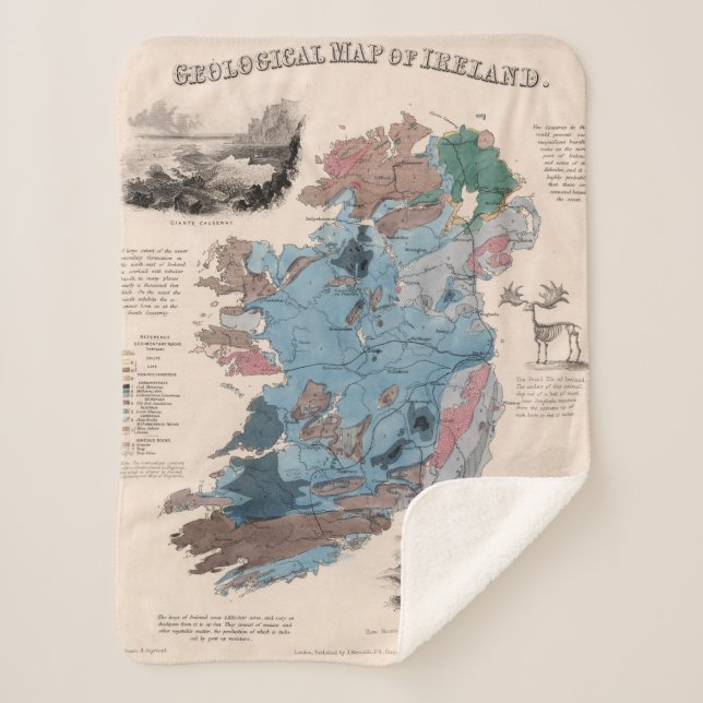 Geologische Karte von Irland Sherpadecke (Vorderseite)