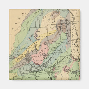 Geologische Karte von Maine Magnet