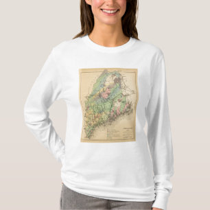 Geologische Karte von Maine T-Shirt