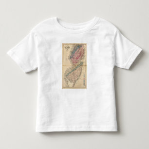Geologische Karte von New-Jersey Kleinkind T-shirt
