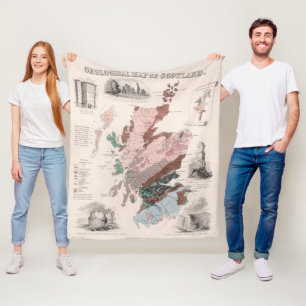 Geologische Karte von Schottland Fleecedecke