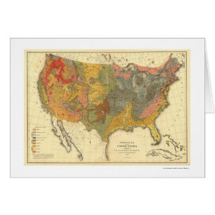 Geologische Karte von USA 1872