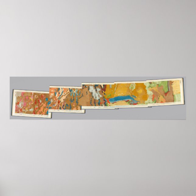 Geologische Karten IV, 40. Parallelerhebung Poster (Vorne)