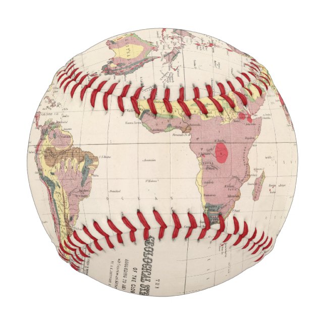 Geologische Struktur der Erde Baseball (Vorderseite)