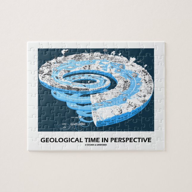 Geologische Zeit in der Perspektive (die Puzzle (Horizontal)