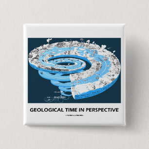 Geologische Zeit in der Perspektive (geologisches Button