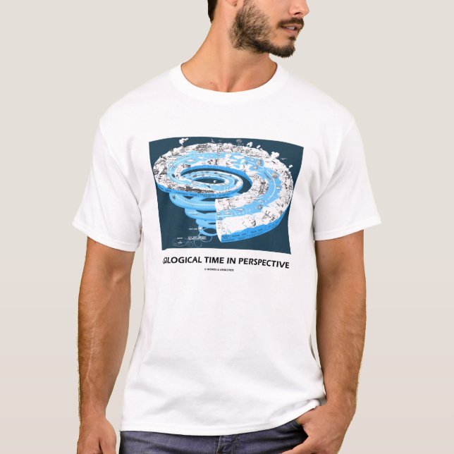 Geologische Zeit in der Perspektive (geologisches T-Shirt (Vorderseite)