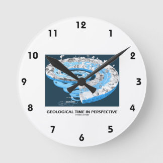 Geologische Zeit in Perspektive (Erdgeschichte) Runde Wanduhr