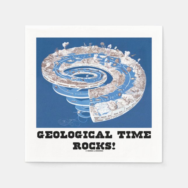 Geologische Zeitgesteine! (Geologisches Zeitalter) Serviette (Vorderseite)