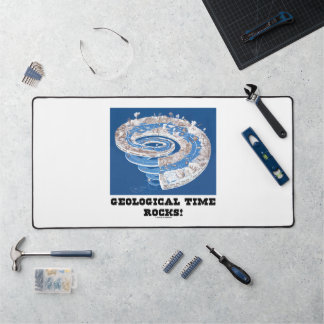 Geologische Zeitgesteine! Zeitachse des geologisch Schreibtischunterlage