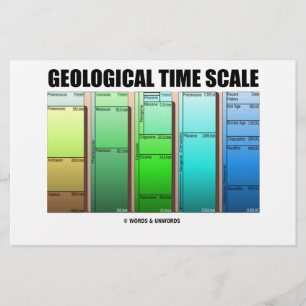Geologische Zeitskala (geologisches Zeitalter) Briefpapier