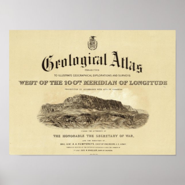 Geologisches Atlas - Titelseite Poster (Vorne)