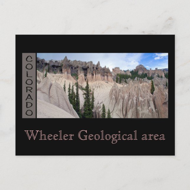 Geologisches Gebiet des Rades Postkarte (Vorderseite)