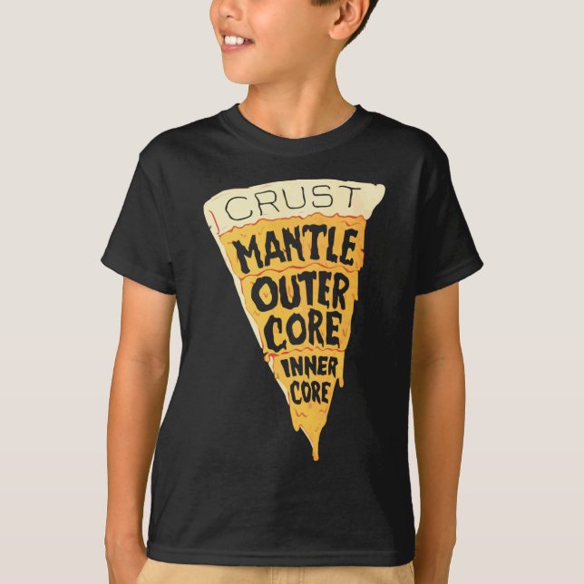 Geologist Layers of Earth Pizza Rock Geology Scien T-Shirt (Vorderseite)