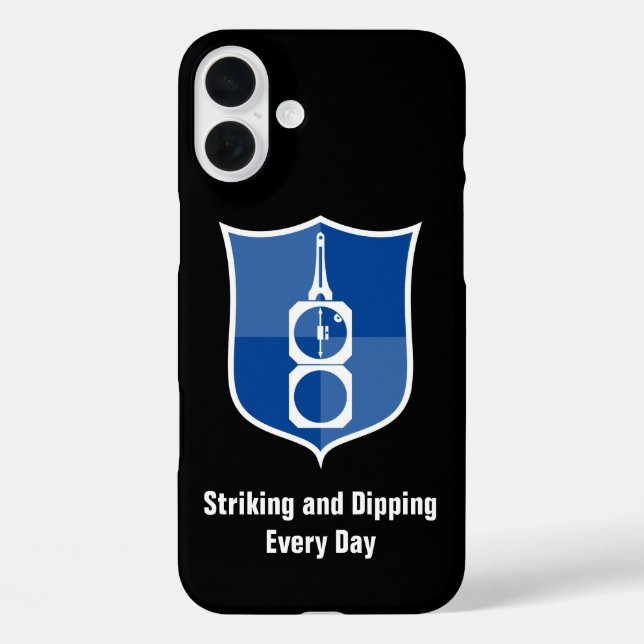 Geologistans Transit Compass Shield Wappen Case-Mate iPhone Hülle (Rückseite)