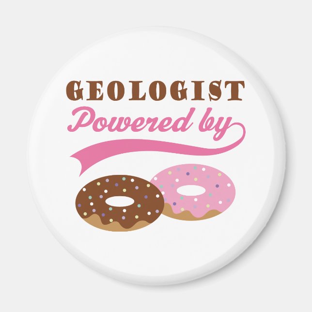 Geologistengeschenk (Donuts) Magnet (Vorne)