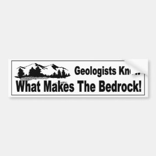 Geologists know what makes the bedrock funny autoaufkleber