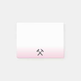 Geologist's Rock Hammer Logo Post-it Klebezettel