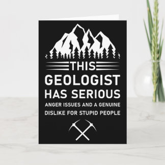 Geology Earth Science Funny Geologist T Shirt  Karte