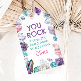 Geology Girl Birthday Gem Dig Party Vielen Dank Geschenkanhänger