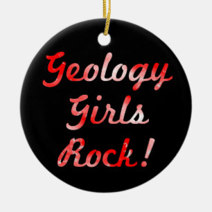 Geology Girls Rock! Keramik-Ornament Keramikornament