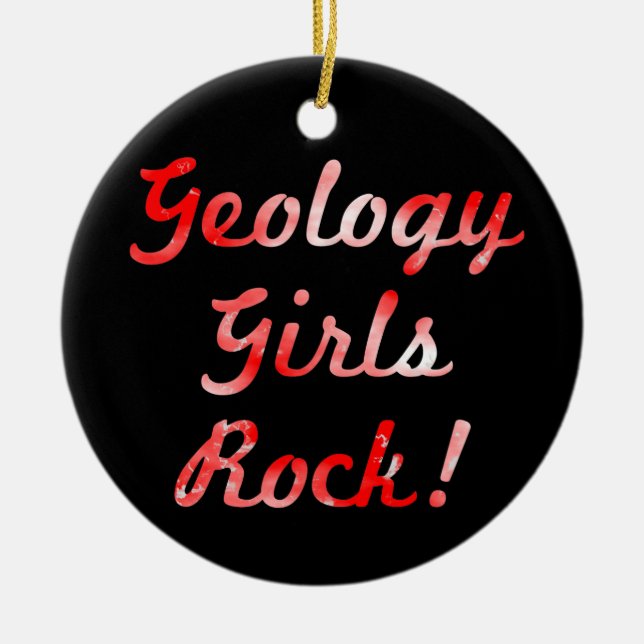 Geology Girls Rock! Keramik-Ornament Keramikornament (Vorne)