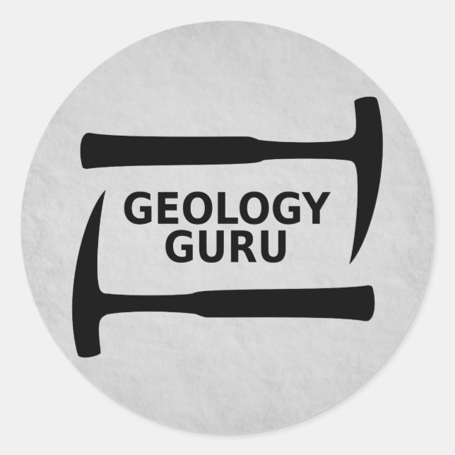 Geology Guru Sticker (Vorderseite)