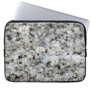 Geology Rock Texture White Granite individuelle Na Laptopschutzhülle