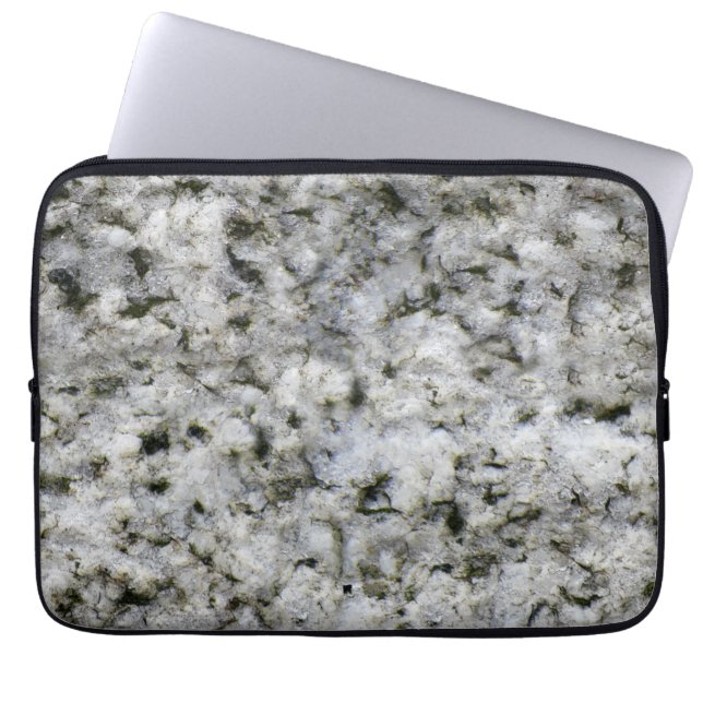 Geology Rock Texture White Granite individuelle Na Laptopschutzhülle (Vorderseite)