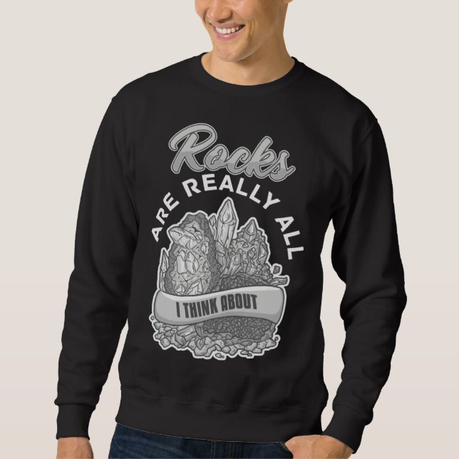 Geology Rockhounding Rock Geode Geologist Collecto Sweatshirt (Vorderseite)