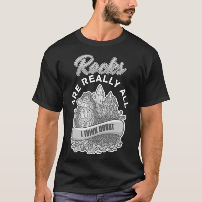 Geology Rockhounding Rock Geode Geologist Collecto T-Shirt (Vorderseite)