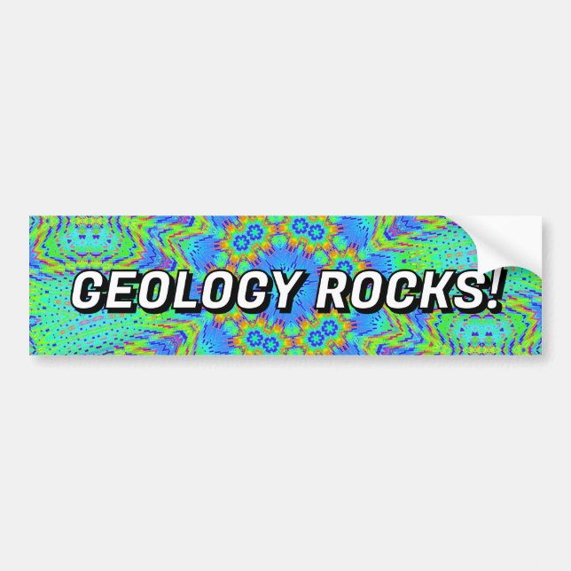 GEOLOGY ROCKS! AUTOAUFKLEBER (Vorne)