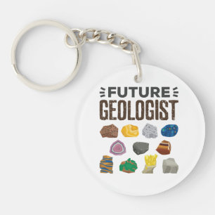 Geology Rocks Gems, der zukünftige Geologe Schlüsselanhänger