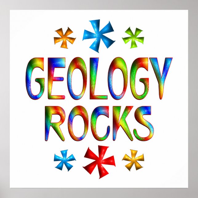 GEOLOGY ROCKS POSTER (Vorne)
