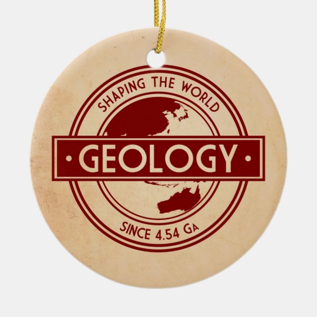 Geology- Shaping the World Logo (Asia/Australia) Keramikornament (Vorne)