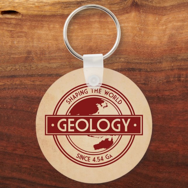 Geology- Shaping the World Logo (Asia/Australia) Schlüsselanhänger (Vorderseite)