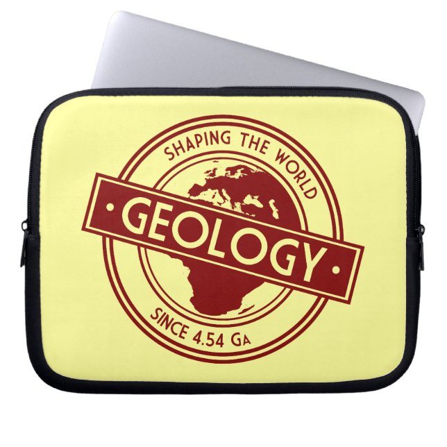 Geology- Shaping the World Logo (Europa) Laptopschutzhülle (Vorderseite)